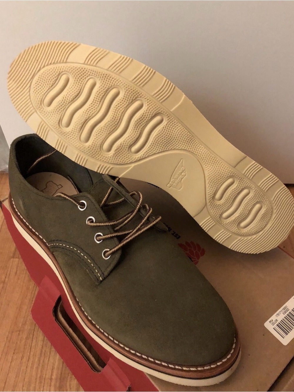 Red Wing Heritage 4536 Loden Oxford J.Crew Collab Green Suede USA Size 11 D